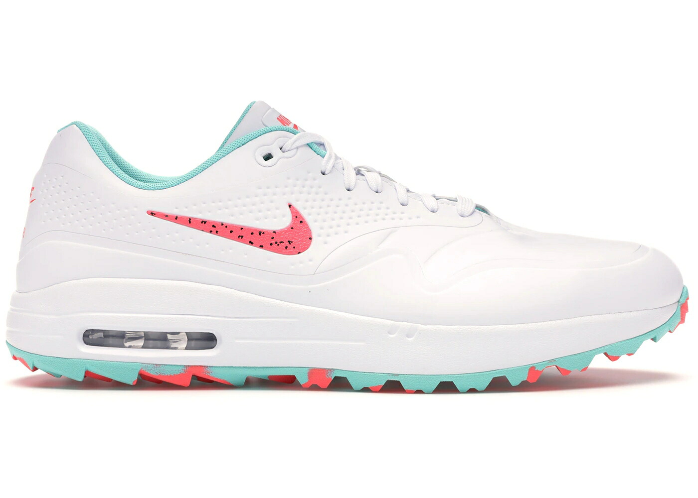 ナイキ マックス ゴルフ 白いこと 白いこと エア湖マックス スニーカー メンズ NIKE AIR MAX 1 GOLF WHITE AURORA HOT PUNCH / WHITE AURORA HOT PUNCH