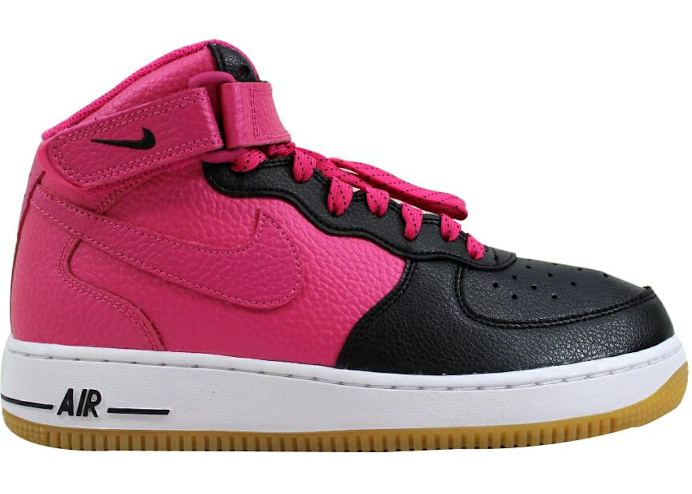 ナイキ ミッド 黒いこと 黒いこと サクラ色 白いこと 白いこと 空軍 お坊っちゃん キッズ NIKE AIR FORCE 1 MID BLACK VIVID PINK WHITE (GS) / BLACK VIVID PINK WHITE もの言う花 マタニティ スニーカー