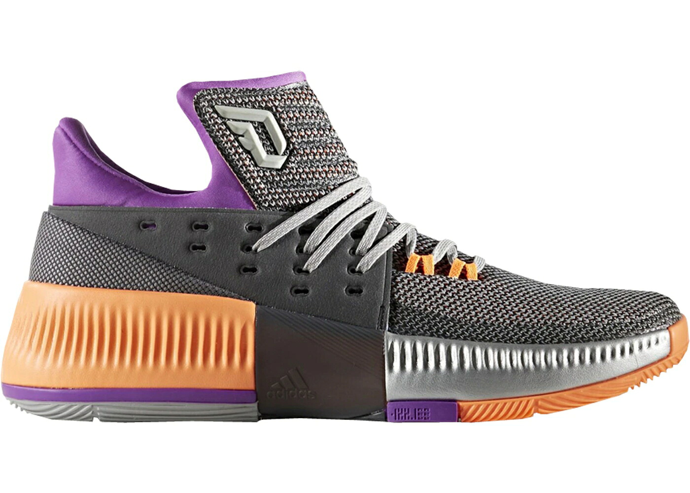 アディダス 益荒男 薄墨色 薄墨色 しろがね色 しろがね色 スニーカー メンズ ADIDAS D LILLARD 3 ALL-STAR (2017) / MULTI SOLID GREY SILVER METALLIC