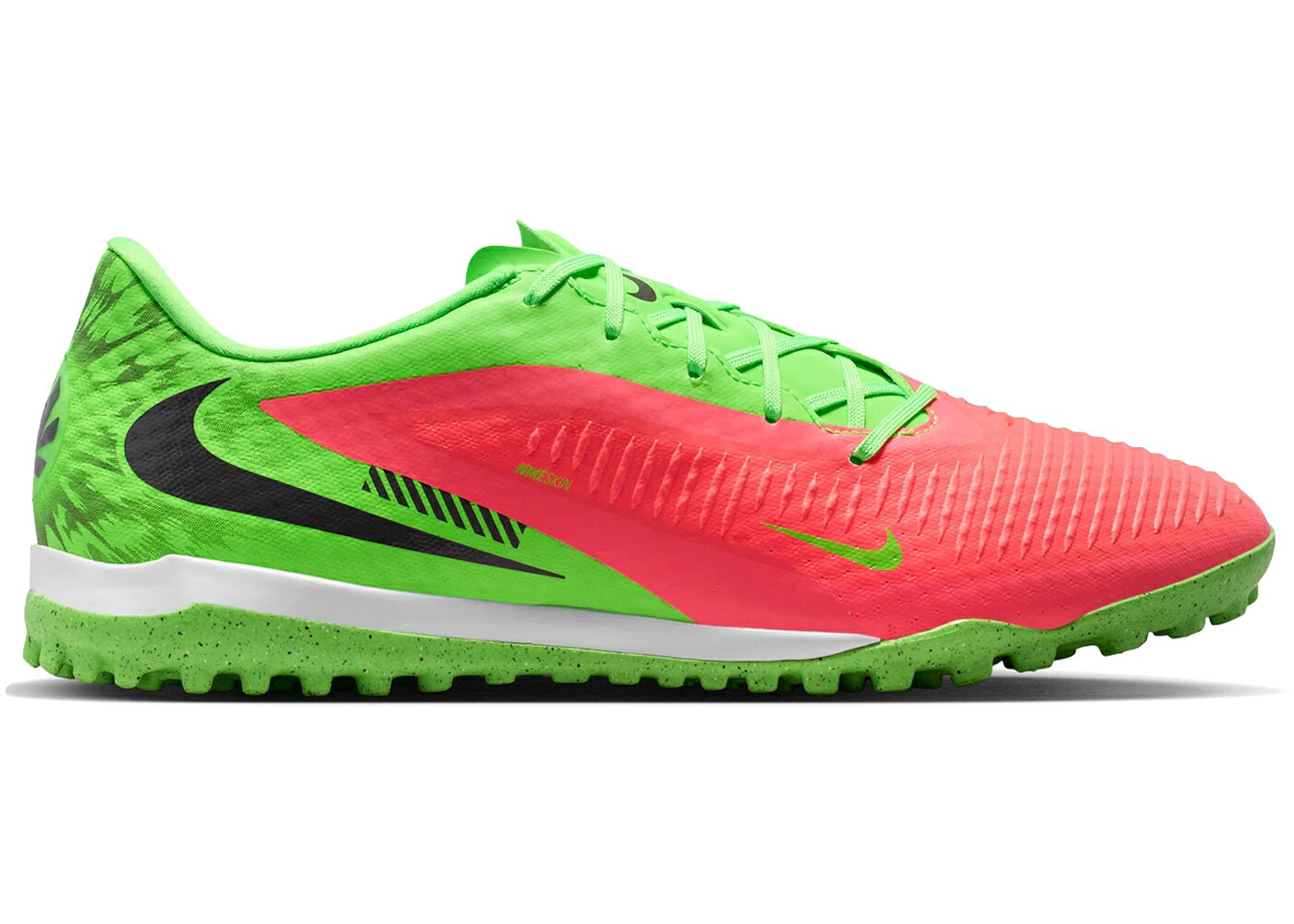 ナイキ 翰林院 緑 緑であること ストライク 黒いこと 黒いこと スニーカー メンズ NIKE PHANTOM 6 LOW ACADEMY TF ERLING HAALAND HARNESS YOUR / HOT PUNCH GREEN STRIKE BLACK