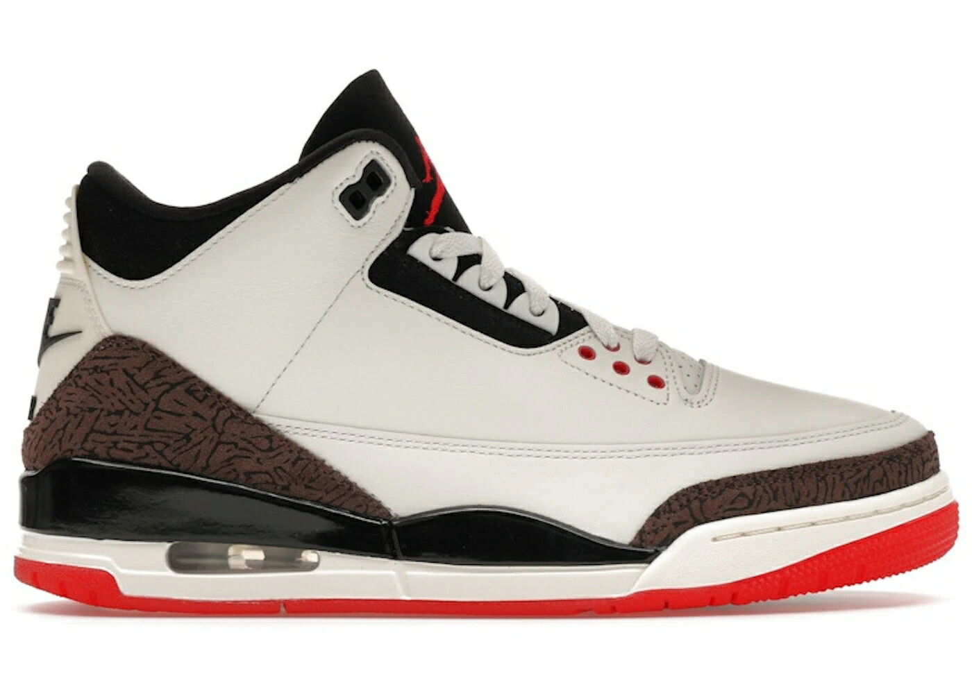 ナイキ ジョーダン 黒いこと 黒いこと 赤 赤いこと WORLD\u0027S スニーカー メンズ JORDAN 3 RETRO BEST DAD / SAIL BLACK UNIVERSITY RED PALE