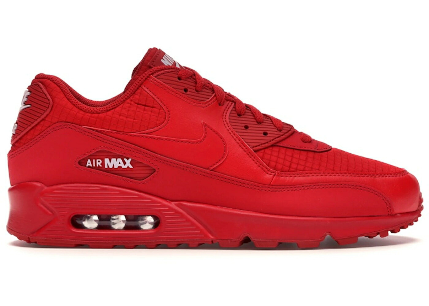 ナイキ マックス 赤 赤いこと エア湖マックス スニーカー メンズ NIKE AIR MAX 90 TRIPLE RED / UNIVERSITY RED UNIVERSITY RED