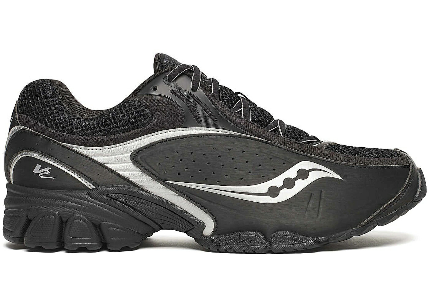 サッカニー 黒いこと 黒いこと しろがね色 しろがね色 スニーカー メンズ SAUCONY PROGRID V2 BLACK SILVER / BLACK SILVER