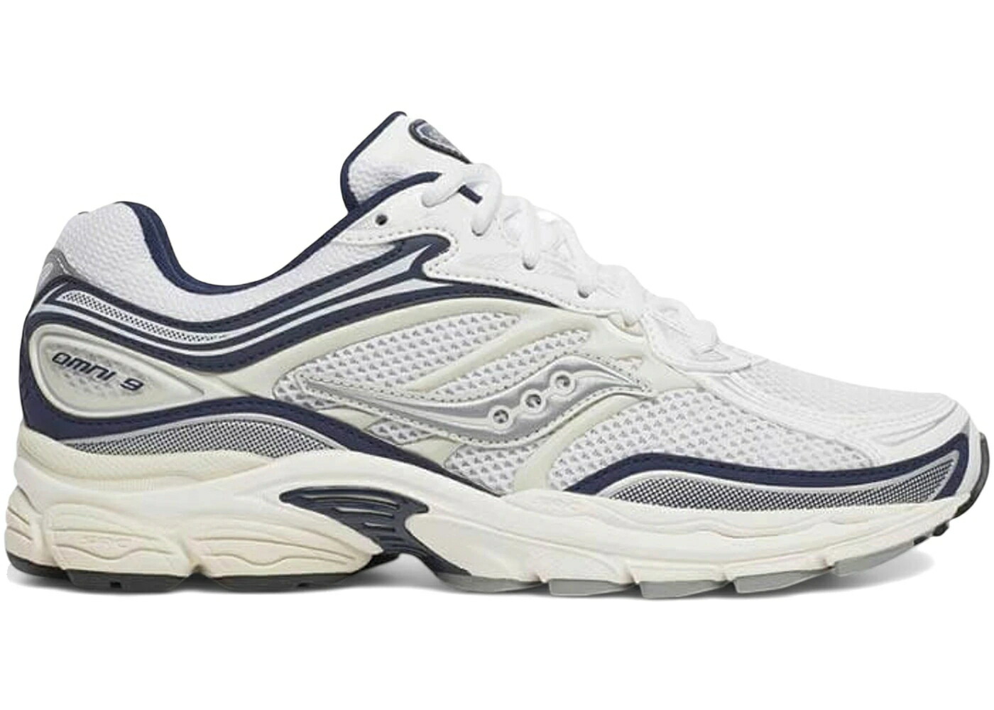 サッカニー 白いこと 白いこと 紺色 米国海軍 スニーカー メンズ SAUCONY PROGRID OMNI 9 TOMORROW, MEET YESTERDAY PACK WHITE NAVY / WHITE NAVY