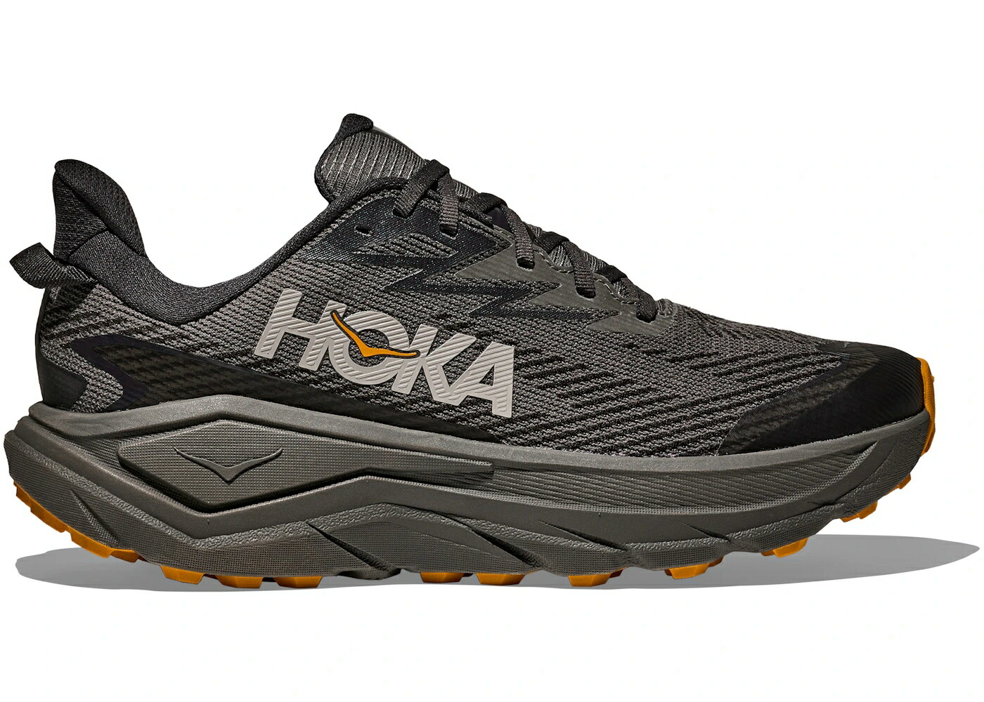 ホカオネオネ ゴアテックス 薄墨色 薄墨色 黄味がかった 黄色 スニーカー メンズ HOKA ONE ONE HOKA ONE CHALLENGER 8 GORE-TEX ASPHALT GREY VARSITY YELLOW / ASPHALT GREY VARSITY YELLOW