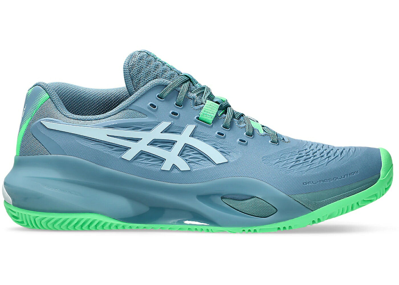 アシックス 青碧 青碧 冷やりとした 薄墨色 薄墨色 スニーカー メンズ ASICS GEL-RESOLUTION X PADEL SABA BLUE COOL GREY / SABA BLUE COOL GREY