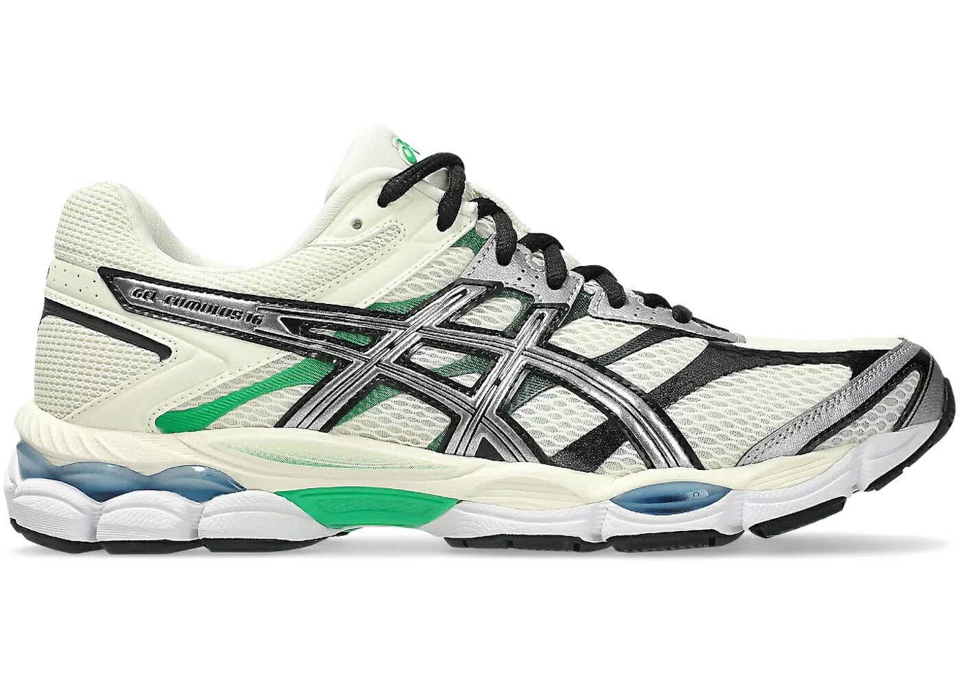 アシックス 象牙色 純一無雑 しろがね色 しろがね色 緑 緑であること スニーカー メンズ ASICS GEL-CUMULUS 16 IVORY PURE SILVER GREEN / IVORY PURE SILVER