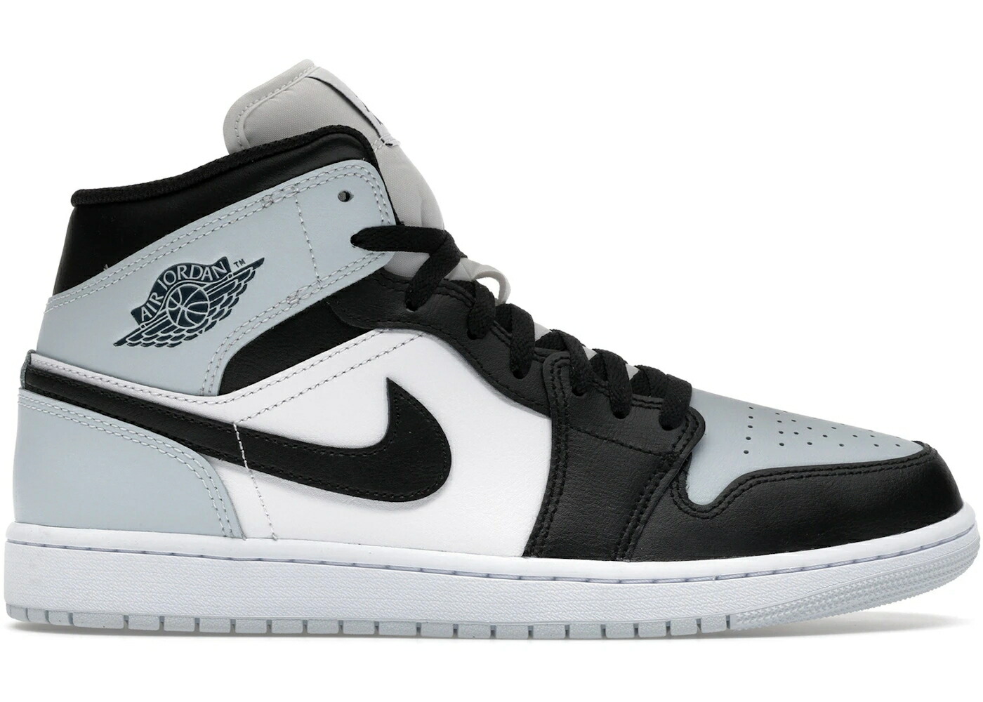 ナイキ ジョーダン ミッド 黒いこと 黒いこと 佇まい 青碧 青碧 白いこと 白いこと スニーカー メンズ JORDAN 1 MID BLACK AURA SQUADRON BLUE / BLACK AURA WHITE SQUADRON BLUE