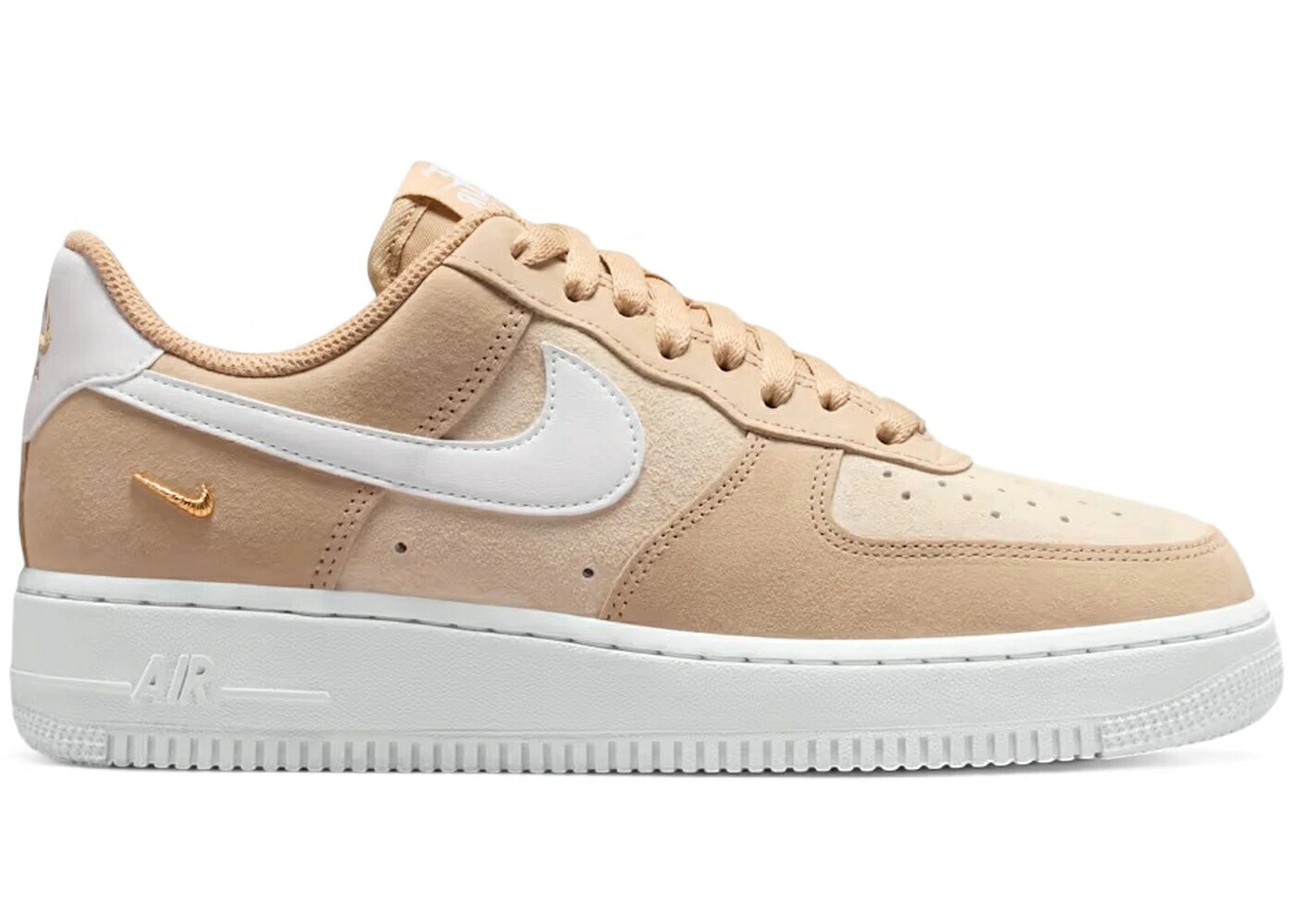 ナイキ 砂色 沙子 ゴールド スウッシュ スウォッシュ 空軍 \u002707 WOMEN\u0027S スニーカー レディース NIKE AIR FORCE 1 LOW SE LINEN SAND DRIFT METALLIC GOLD MINI SWOOSH (WOMEN\u0027S) / LINEN SAND DRIFT METALLIC GOLD