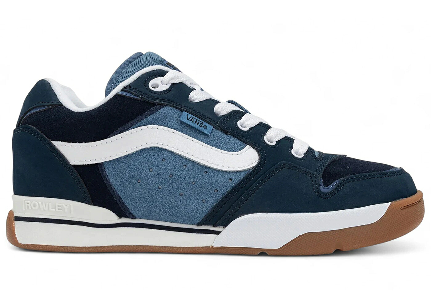 ヴァンズ バンズ 紺色 米国海軍 スニーカー メンズ VANS ROWLEY XLT NAVY /