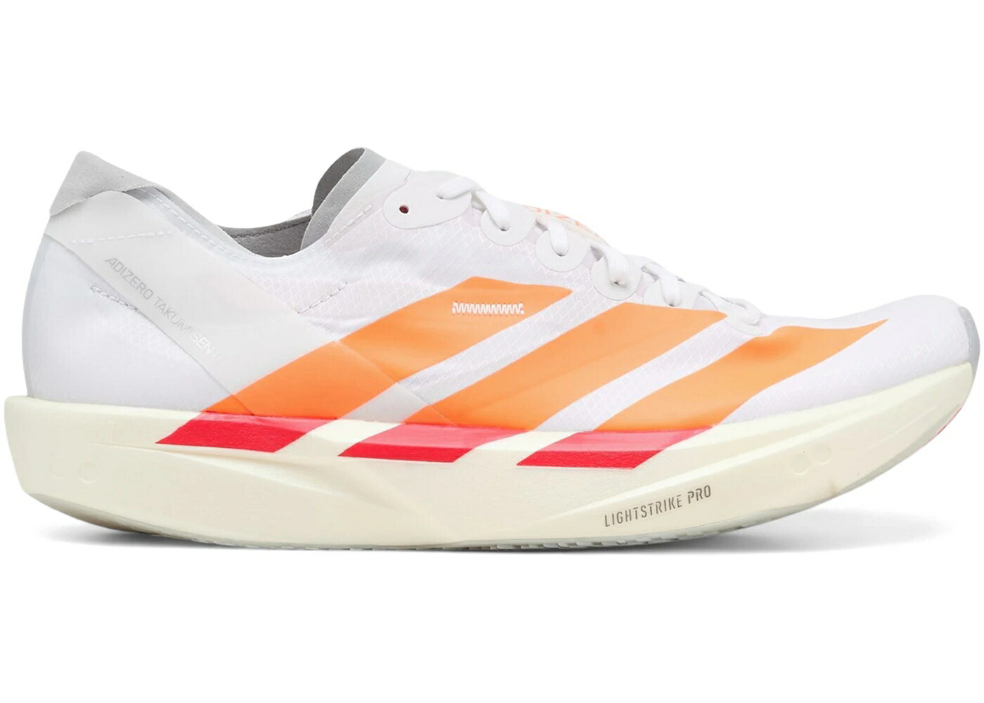 アディダス アディゼロ 白いこと 白いこと 橙 オレンジ色 赤 赤いこと スニーカー メンズ ADIDAS ADIZERO TAKUMI SEN 11 WHITE LUCID ORANGE RED / CLOUD WHITE LUCID ORANGE LUCID