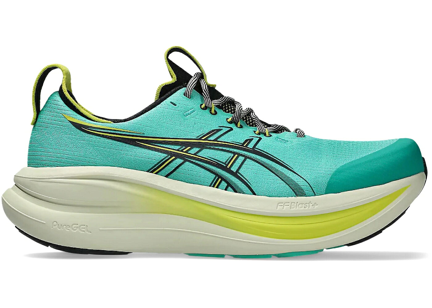アシックス 緑 緑であること 黒いこと 黒いこと スニーカー メンズ ASICS GEL-NIMBUS 28 TR AURORA GREEN BLACK / AURORA GREEN BLACK