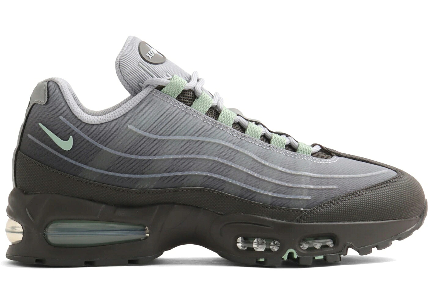 ナイキ マックス 砂上の楼閣 テック 薄墨色 薄墨色 大気圏マックス スニーカー メンズ NIKE AIR MAX 95 BIG BUBBLE TECH MEDIUM ASH GREY STEAM / MEDIUM ASH WOLF GREY METALLIC