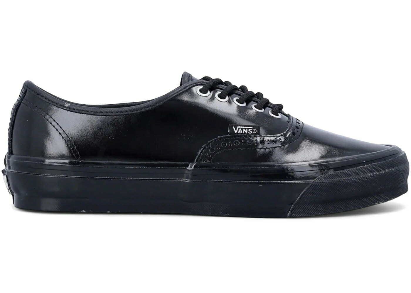 ヴァンズ バンズ オーセンティック なめし革 黒いこと 黒いこと スニーカー メンズ VANS OTW AUTHENTIC 44 SIPED VIBRAM GLOSS LEATHER BROGUE BLACK / BROGUE BLACK BLACK