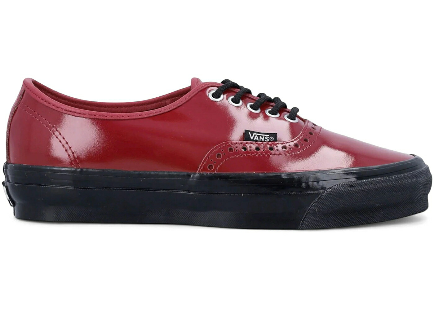 ヴァンズ バンズ オーセンティック なめし革 黒いこと 黒いこと スニーカー メンズ VANS OTW AUTHENTIC 44 SIPED VIBRAM GLOSS LEATHER BROGUE BORDEAUX / BORDEAUX BLACK