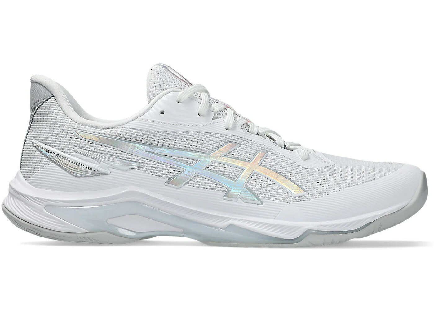 アシックス 白いこと 白いこと 純一無雑 しろがね色 しろがね色 スニーカー メンズ ASICS NETBURNER BALLISTIC FF 4 WHITE PURE SILVER / WHITE PURE SILVER
