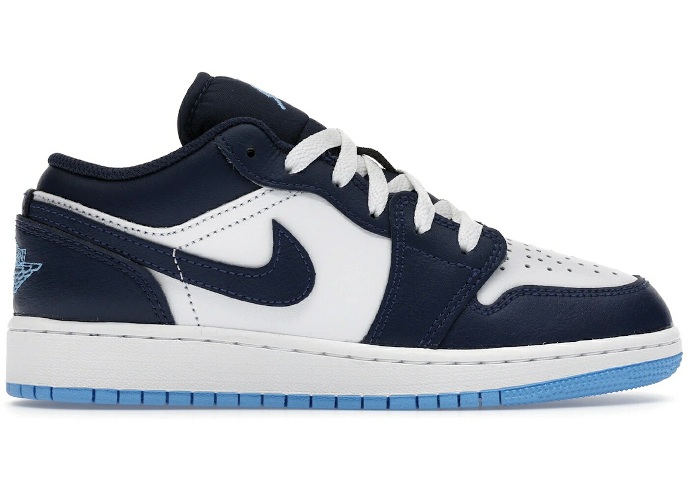 ナイキ ジョーダン 紺色 米国海軍 青み 青色 白いこと 白いこと お坊っちゃん キッズ JORDAN 1 LOW MIDNIGHT NAVY UNIVERSITY BLUE (GS) / MIDNIGHT NAVY WHITE UNIVERSITY もの言う花 マタニティ スニーカー