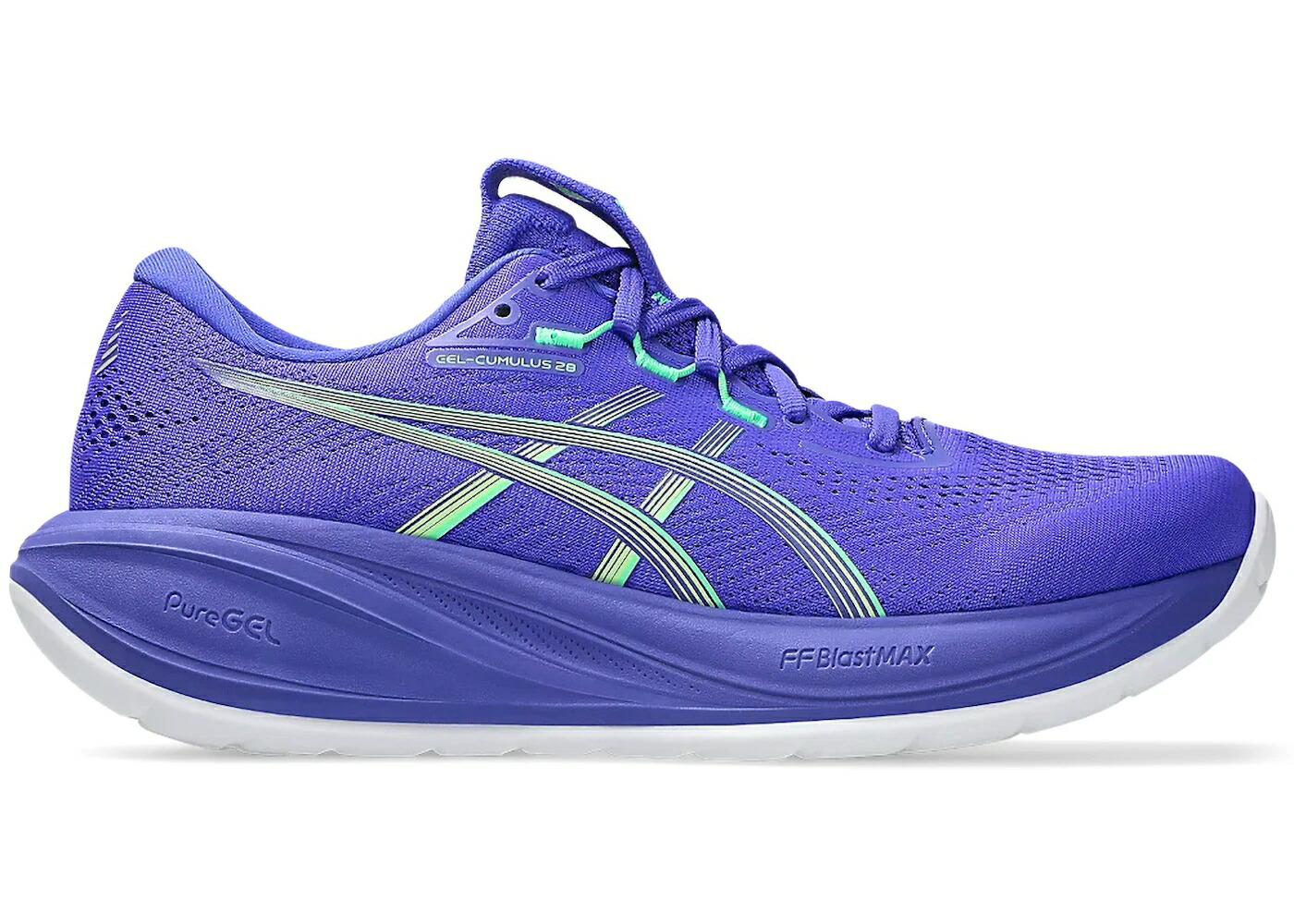 アシックス はち切れる 緑 緑であること スニーカー メンズ ASICS GEL-CUMULUS 28 COBALT BURST ILLUMINATE GREEN / COBALT BURST ILLUMINATE GREEN