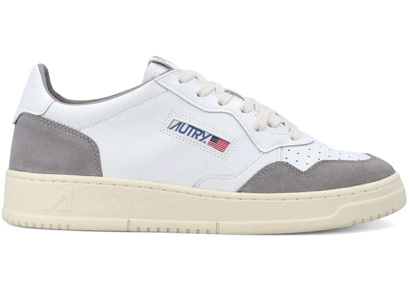 なめし革 白いこと 白いこと スニーカー メンズ AUTRY MEDALIST LEATHER LOW WHITE VAPOR / WHITE VAPOR