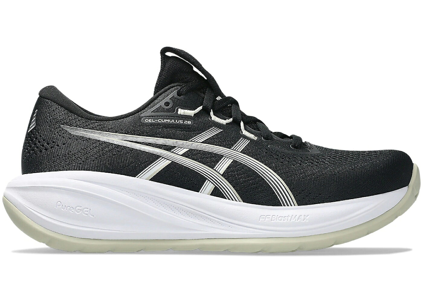 アシックス 黒色 ブラック 白色 ホワイト WOMEN'S スニーカー レディース ASICS GEL-CUMULUS 28 BLACK WHITE (WOMEN'S) / BLACK WHITE｜スニケス