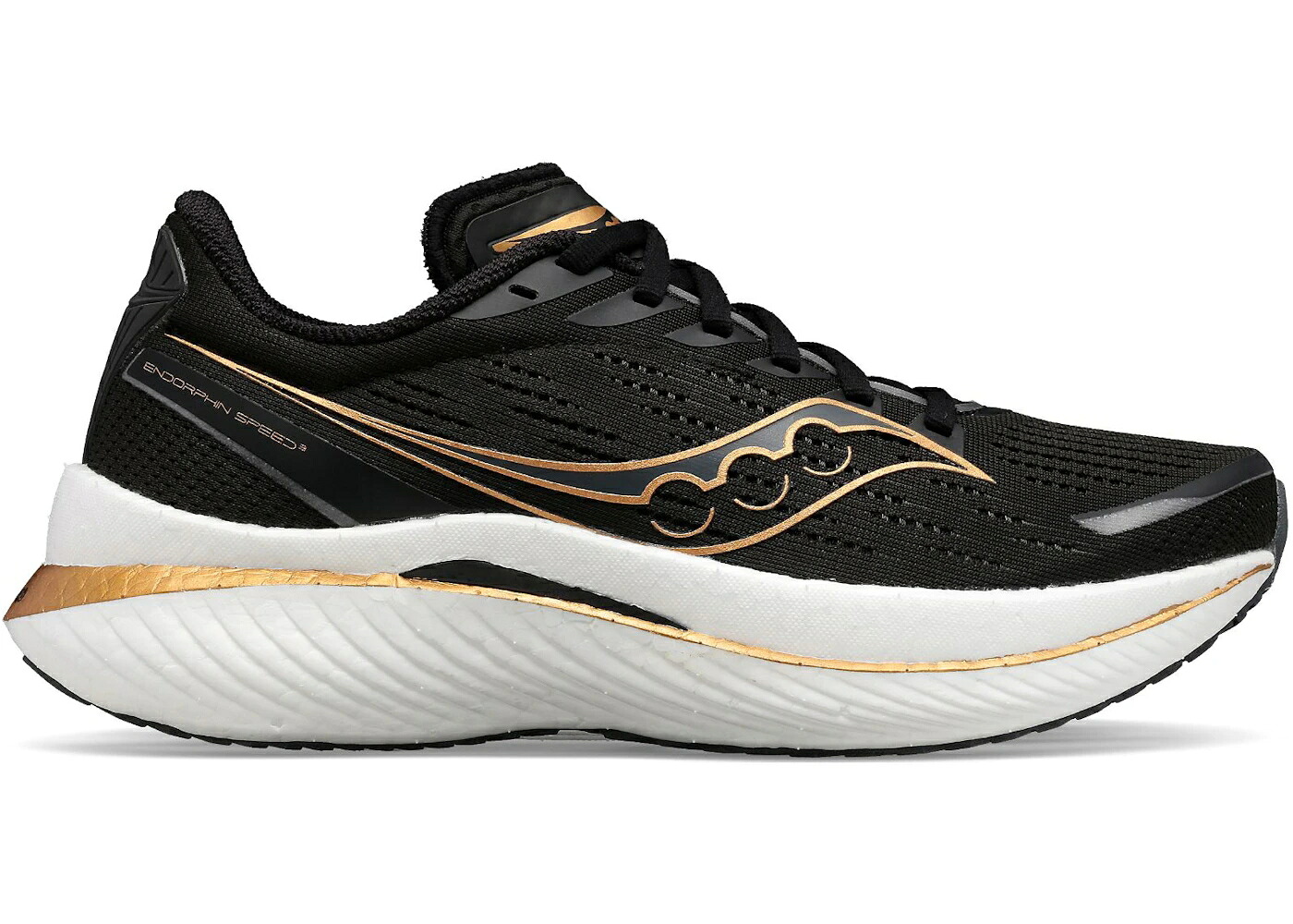サッカニー 機敏さ 黒いこと 黒いこと スニーカー メンズ SAUCONY ENDORPHIN SPEED 3 BLACK GOLDSTRUCK / BLACK GOLDSTRUCK