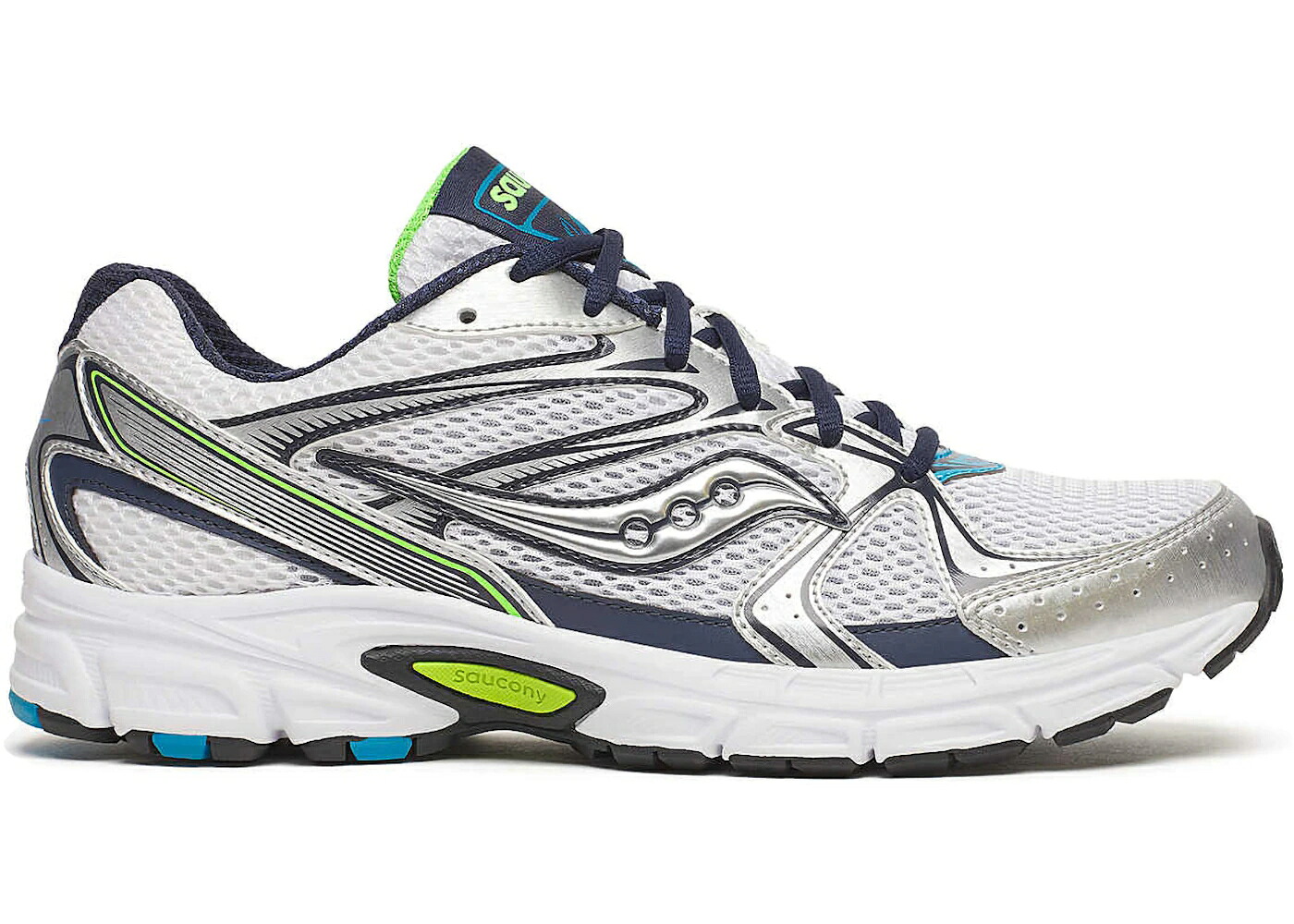 サッカニー しろがね色 しろがね色 緑 緑であること 紺色 米国海軍 スニーカー メンズ SAUCONY GRID RIDE MILLENNIUM SILVER GREEN NAVY / SILVER GREEN