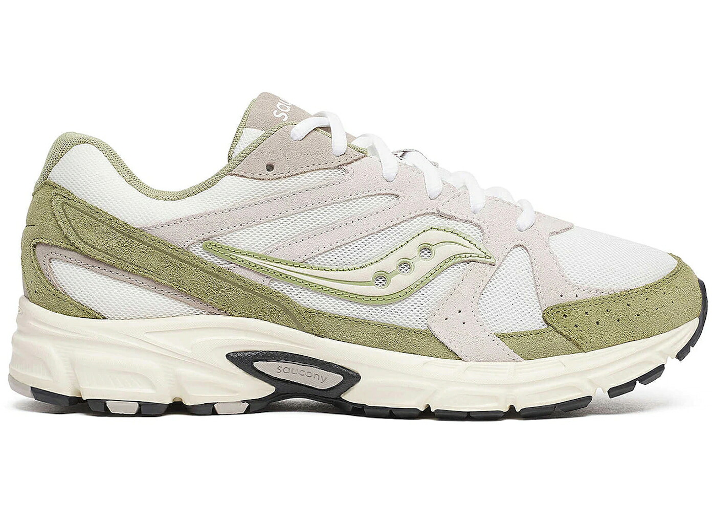 サッカニー スエードクロス スウェード 白いこと 白いこと 緑 緑であること スニーカー メンズ SAUCONY GRID RIDE MILLENNIUM SUEDE WHITE GREEN / WHITE GREEN