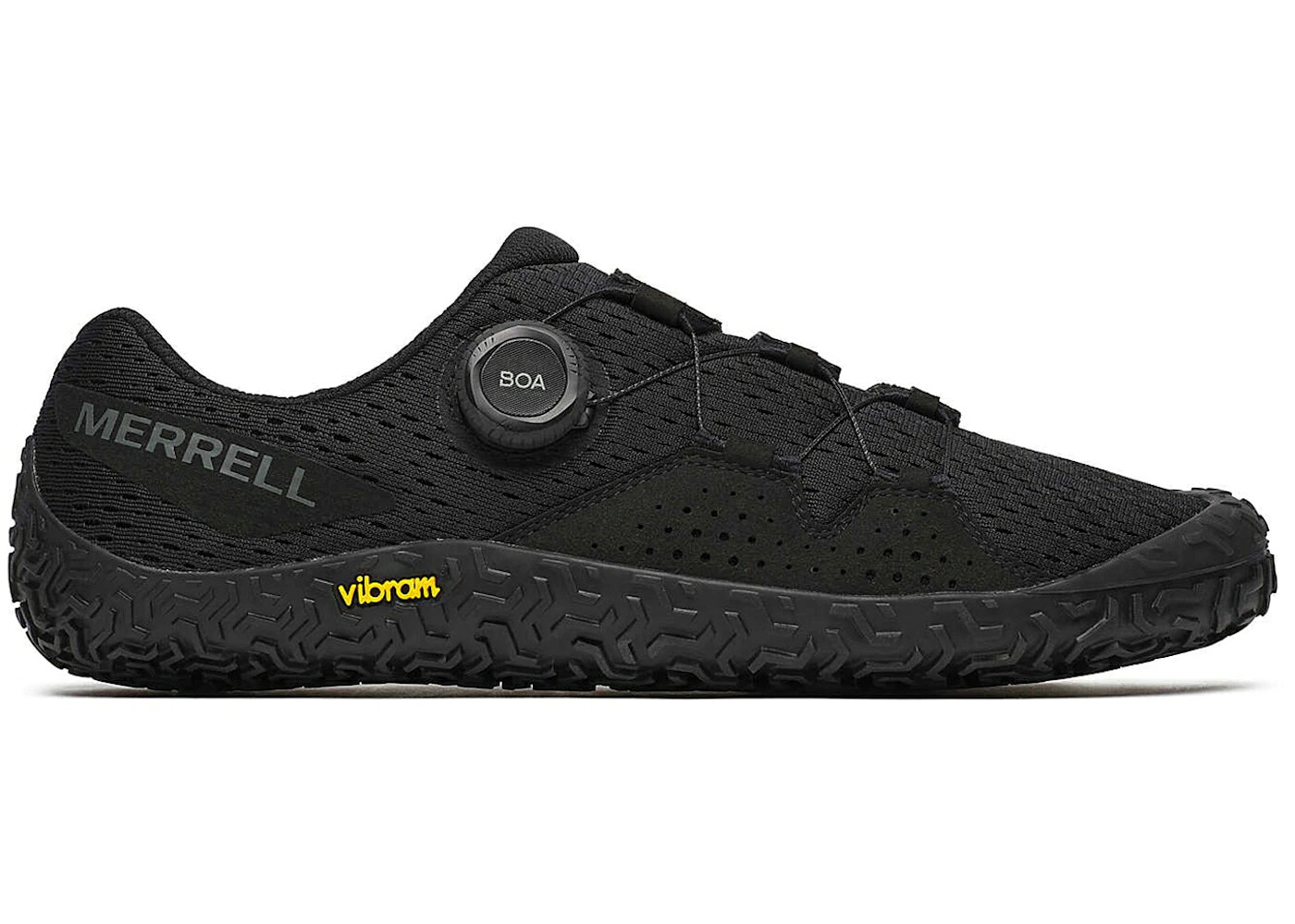 メレル 地球儀 グローヴ 地球儀 グローブ 黒いこと 黒いこと スニーカー メンズ MERRELL VAPOR GLOVE 6 BOA BLACK /