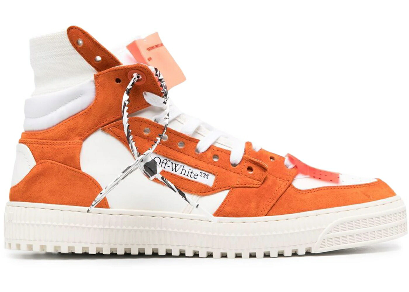 象牙色 ご機嫌 白いこと 白いこと 橙 オレンジ色 3.0 スニーカー メンズ OFF-WHITE OFF-COURT HIGH WHITE ORANGE / WHITE ORANGE WHITE