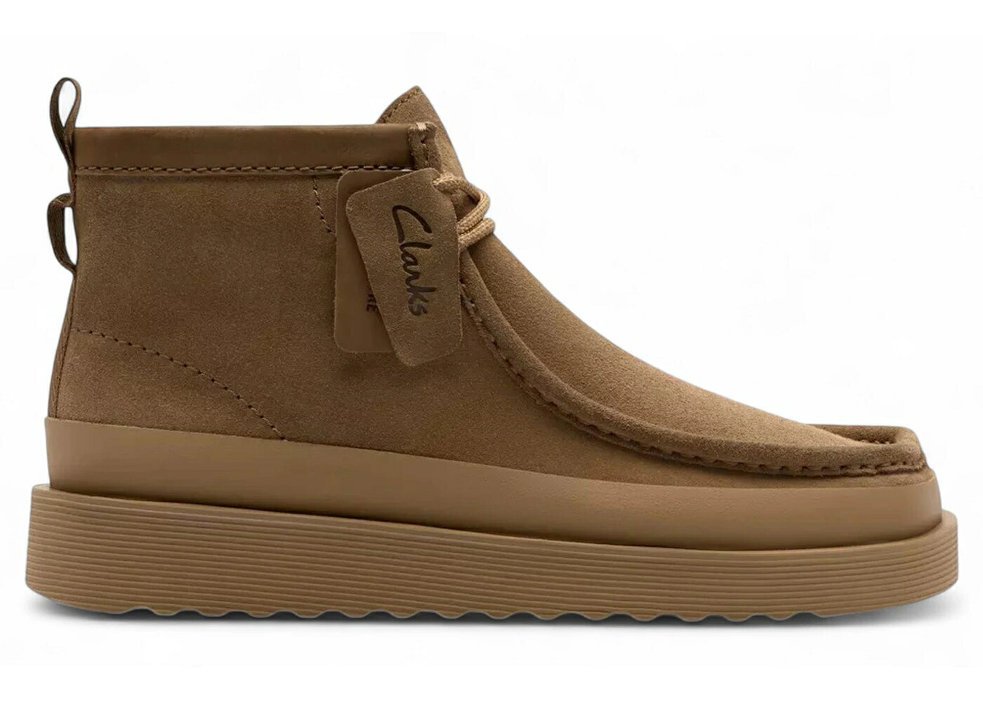 クラークス 砂色 砂子 スエードクロス スウェード スニーカー メンズ CLARKS WALLABEE FTR2 HI DARK SAND SUEDE / DARK SAND SUEDE