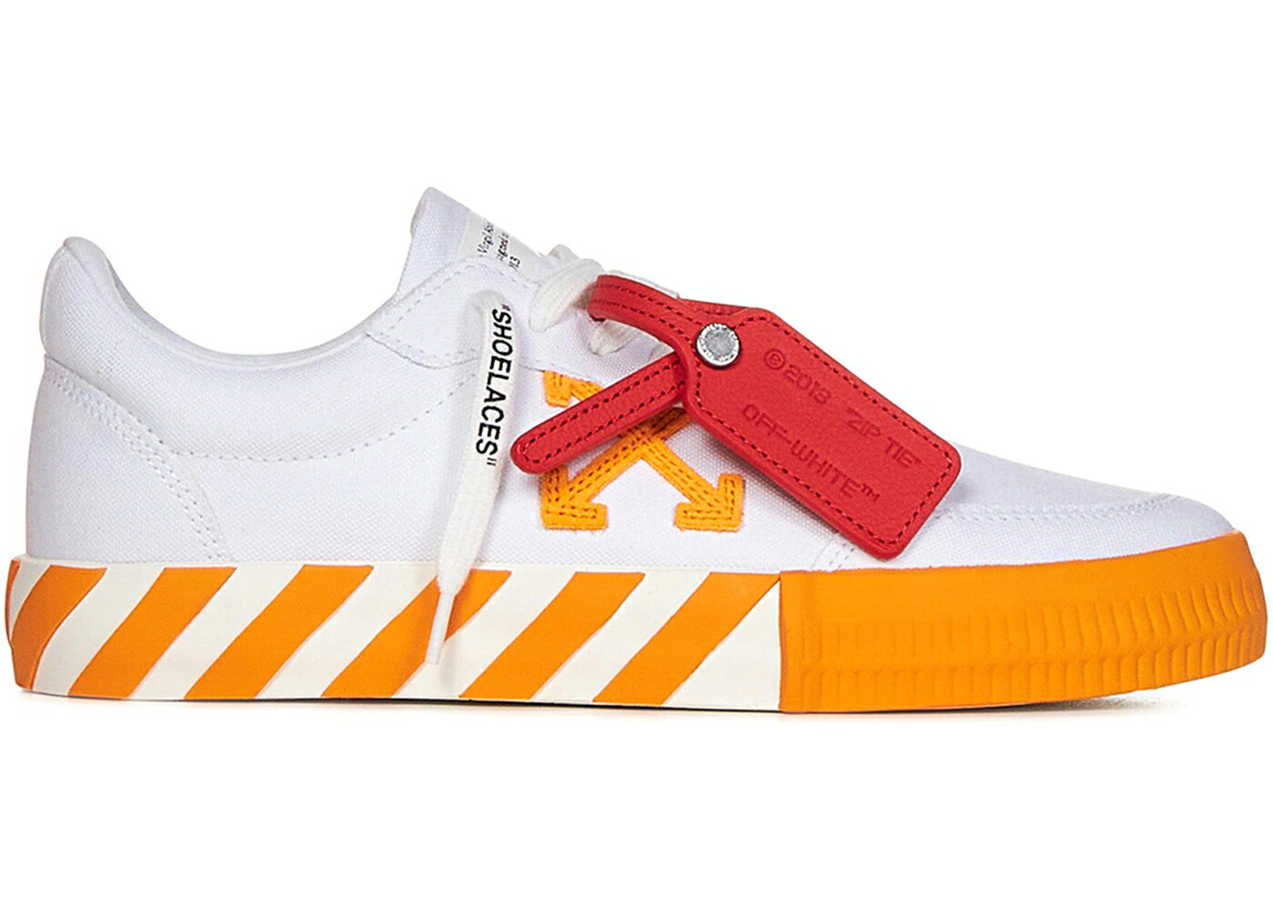 象牙色 白いこと 白いこと 橙 オレンジ色 スニーカー メンズ OFF-WHITE VULC LOW WHITE ORANGE / WHITE ORANGE