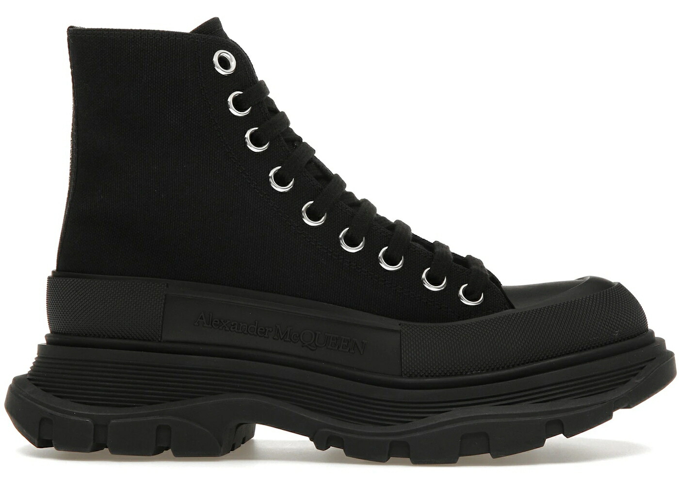 アレキサンダーマックイーン ブーツ 黒いこと 黒いこと WOMEN\u0027S スニーカー レディース ALEXANDER MCQUEEN ALEXANDER MCQUEEN TREAD SLICK LACE UP BOOT BLACK (WOMEN\u0027S) / BLACK BLACK