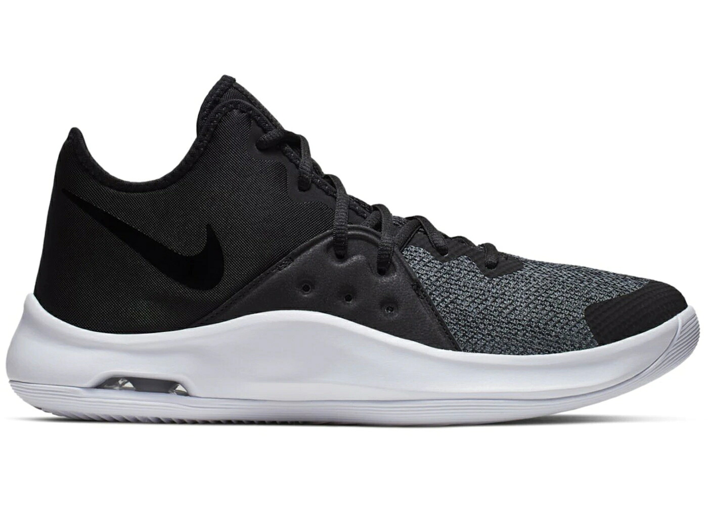 ナイキ 黒いこと 黒いこと 白いこと 白いこと 薄墨色 薄墨色 スニーカー メンズ NIKE AIR VERSITILE 3 BLACK WHITE GREY / BLACK BLACK WHITE DARK GREY