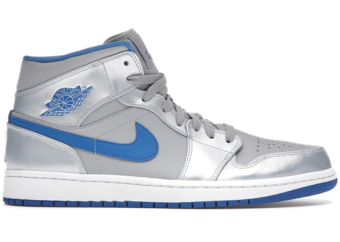 ナイキ ジョーダン ミッド 薄墨色 薄墨色 青碧 青碧 白いこと 白いこと スニーカー メンズ JORDAN 1 MID WOLF GREY SPORT BLUE / WOLF GREY SPORT BLUE WHITE