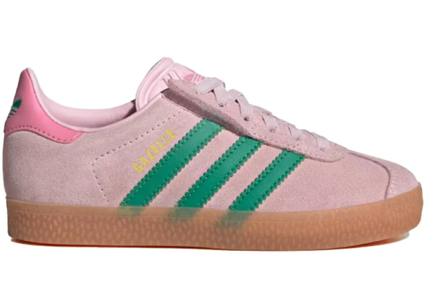 アディダス ガゼル さくら色 厚地の外套 緑 緑であること お坊っちゃん キッズ ADIDAS GAZELLE COMFORT CLOSURE CLEAR PINK COURT GREEN (なおなお書き) / CLEAR PINK COURT GREEN BLISS もの言う花 マタニティ スニーカー