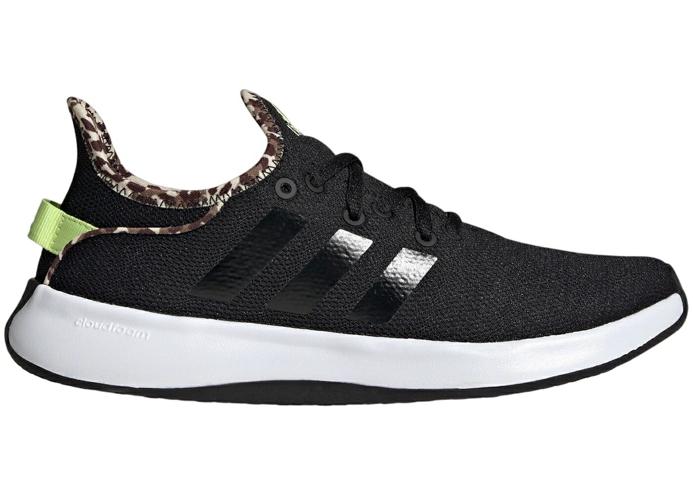アディダス 純然たる 中核グループ 黒いこと 黒いこと 菩提樹 WOMEN\u0027S スニーカー レディース ADIDAS CLOUDFOAM PURE CORE BLACK PULSE LIME (WOMEN\u0027S) / CORE BLACK CORE BLACK PULSE LIME