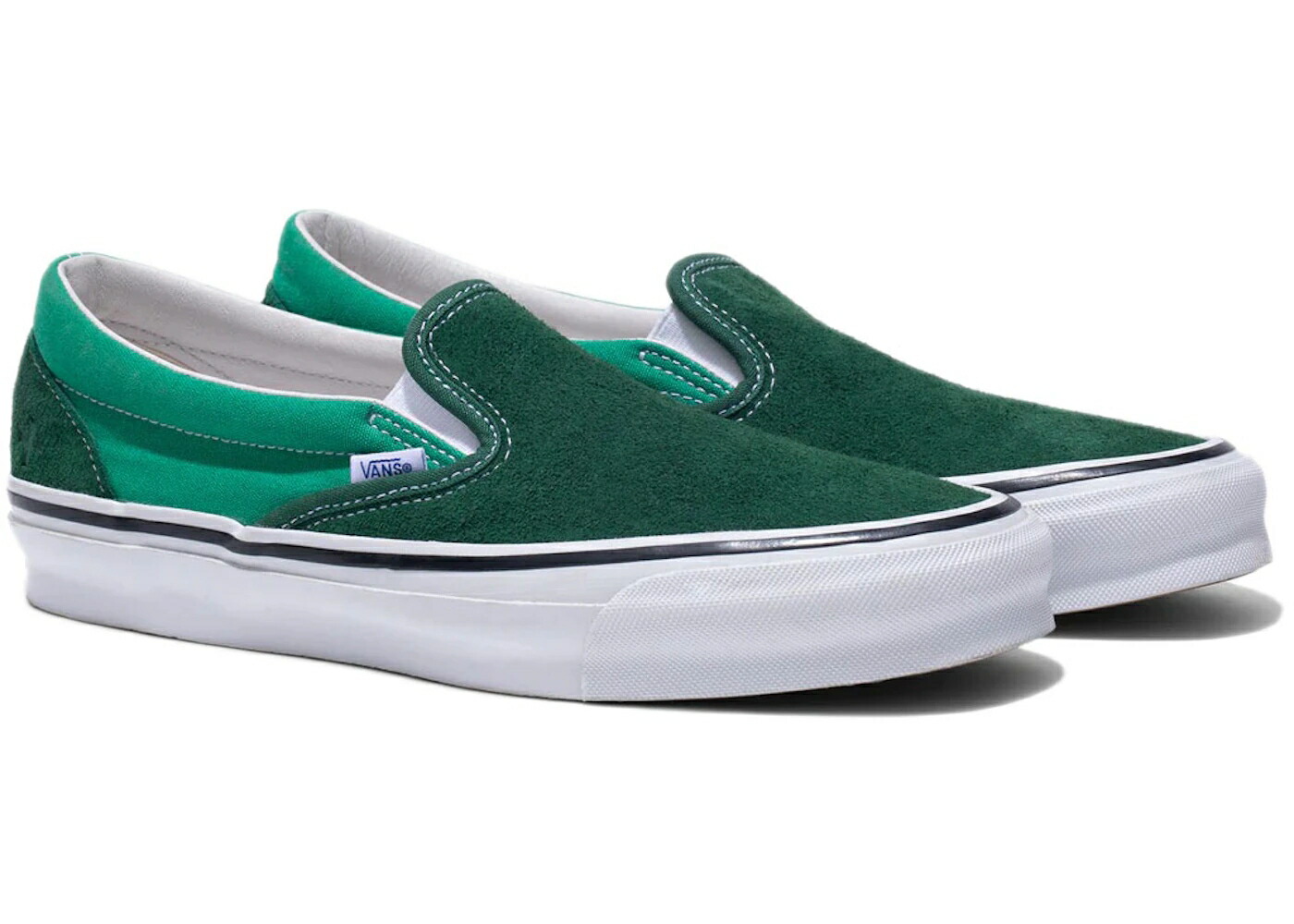 ヴァンズ バンズ 雄捩子 古典派音楽 スリッポン 緑 緑であること フォレスト スニーカー メンズ VANS VAULT OG CLASSIC SLIP-ON LX NOAH GREEN / KELLY DARK FOREST