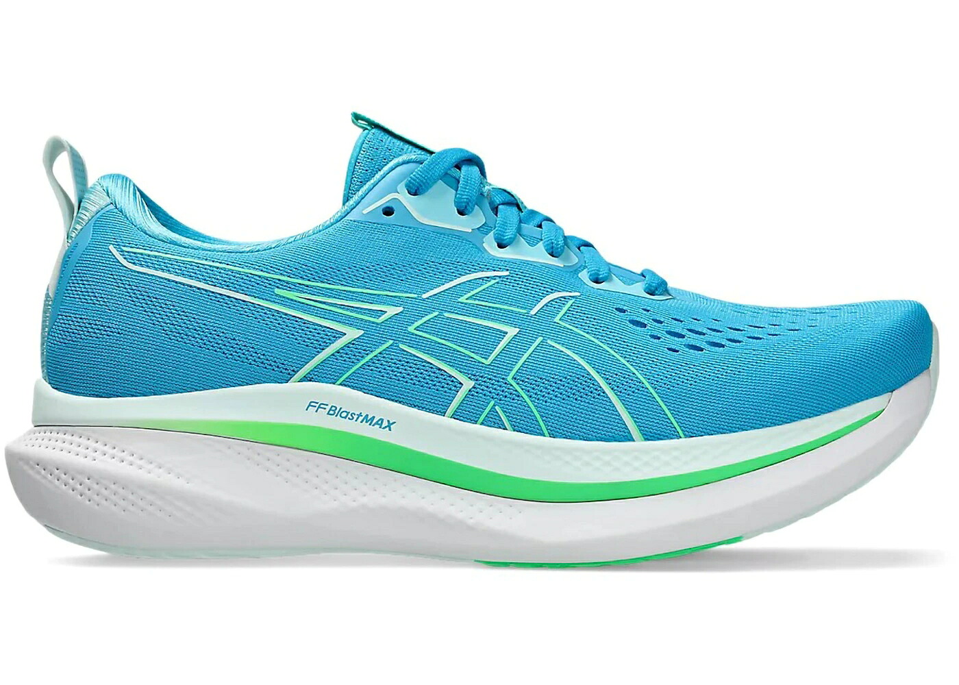 アシックス マックス アクア スニーカー メンズ ASICS GLIDERIDE MAX DIGITAL AQUA NEW LEAF / DIGITAL AQUA NEW LEAF
