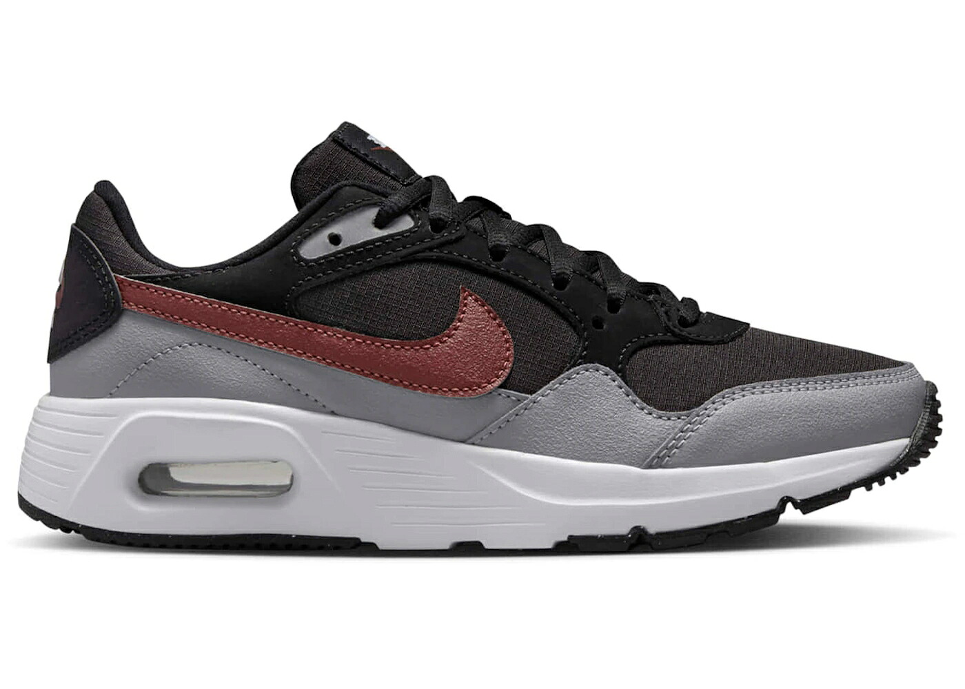 ナイキ マックス 黒色 ブラック 灰色 シメント グレー ポニー エアマックス ジュニア キッズ NIKE AIR MAX SC BLACK CEMENT GREY FOOTBALL DARK PONY (GS) / BLACK CEMENT GREY FOOTBALL GREY ベビー マタニティ ス｜スニケス