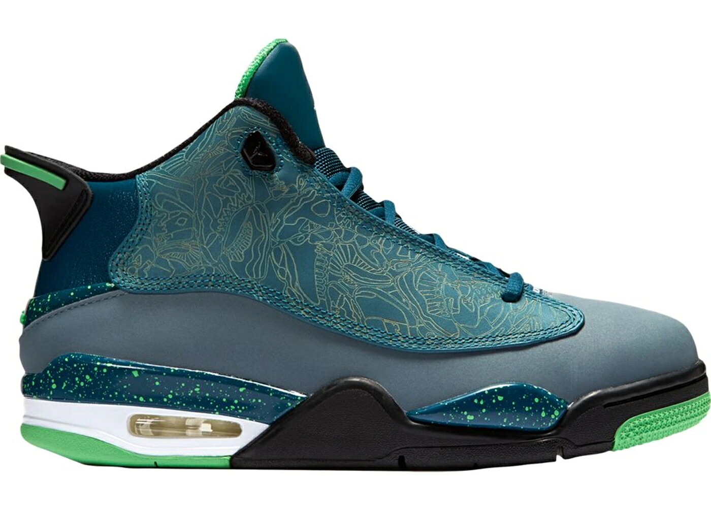 ナイキ ジョーダン ゼロ 緑 グリーン 青色 ブルー ダブゼロ スニーカー メンズ JORDAN DUB ZERO TEAL / TEAL LIGHT GREEN SPARK BLUE｜スニケス