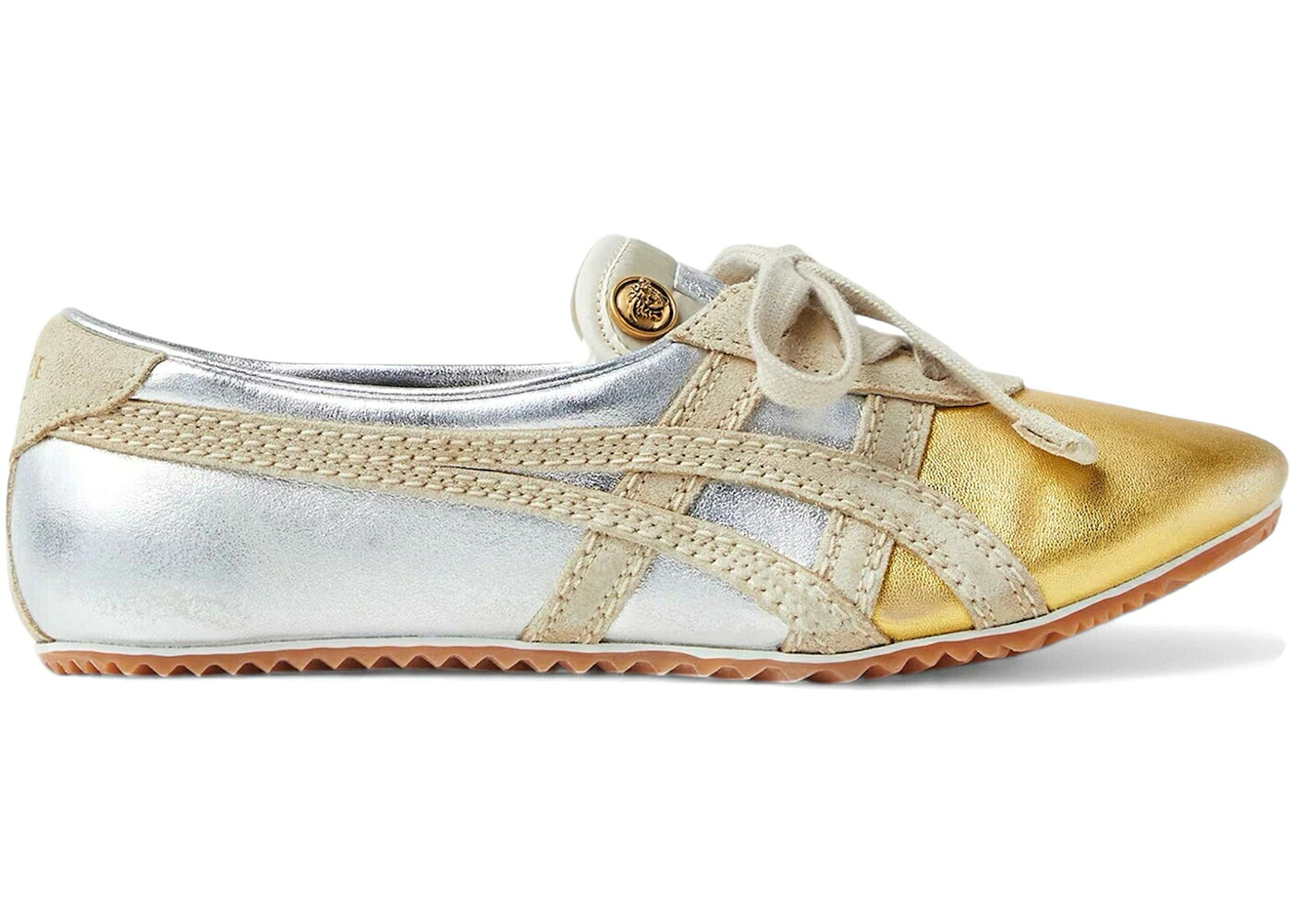 アシックス タイチ しろがね色 しろがね色 ゴールド オニツカタイガー WOMEN\u0027S スニーカー レディース ASICS ONITSUKA TIGER TAI-CHI SAKURA METALLIC VERSACE SILVER GOLD (WOMEN\u0027S) / SILVER GOLD