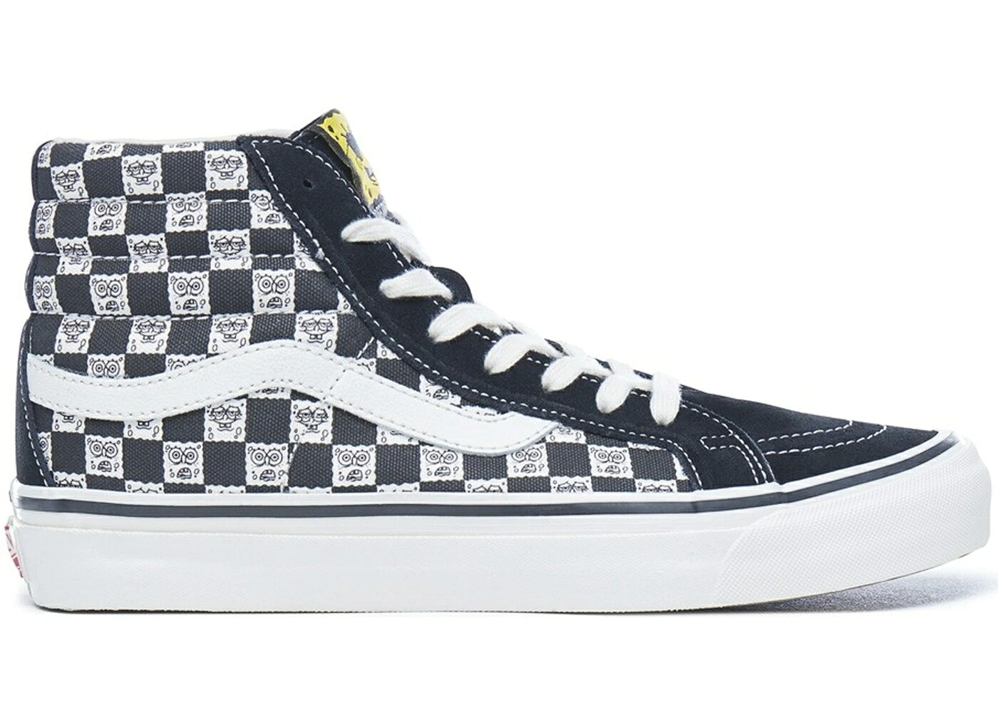 ヴァンズ バンズ 滑るご機嫌 海綿質シリング スニーカー メンズ VANS SK8-HI SPONGEBOB CHECKERBOARD /