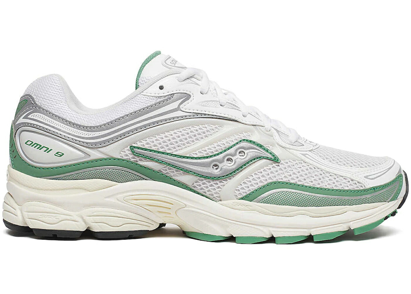 サッカニー 象牙色 緑 緑であること スニーカー メンズ SAUCONY PROGRID OMNI 9 TOMORROW, MEET YESTERDAY PACK IVORY GREEN / IVORY GREEN