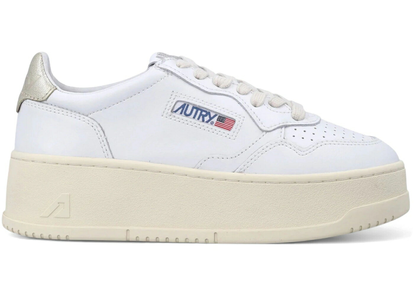 プラチナム 白いこと 白いこと WOMEN\u0027S スニーカー レディース AUTRY MEDALIST PLATFORM LOW PLATINUM WHITE (WOMEN\u0027S) / PLATINUM WHITE