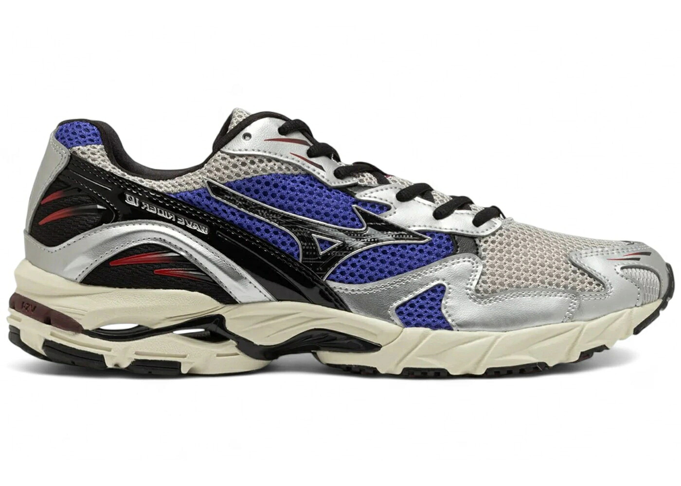 ミズノ 縮くれる ウェイブ 黒いこと 黒いこと 青碧 青碧 スニーカー メンズ MIZUNO WAVE RIDER 10 HARBOR MIST BLACK DAZZLING BLUE / HARBOR MIST BLACK DAZZLING BLUE