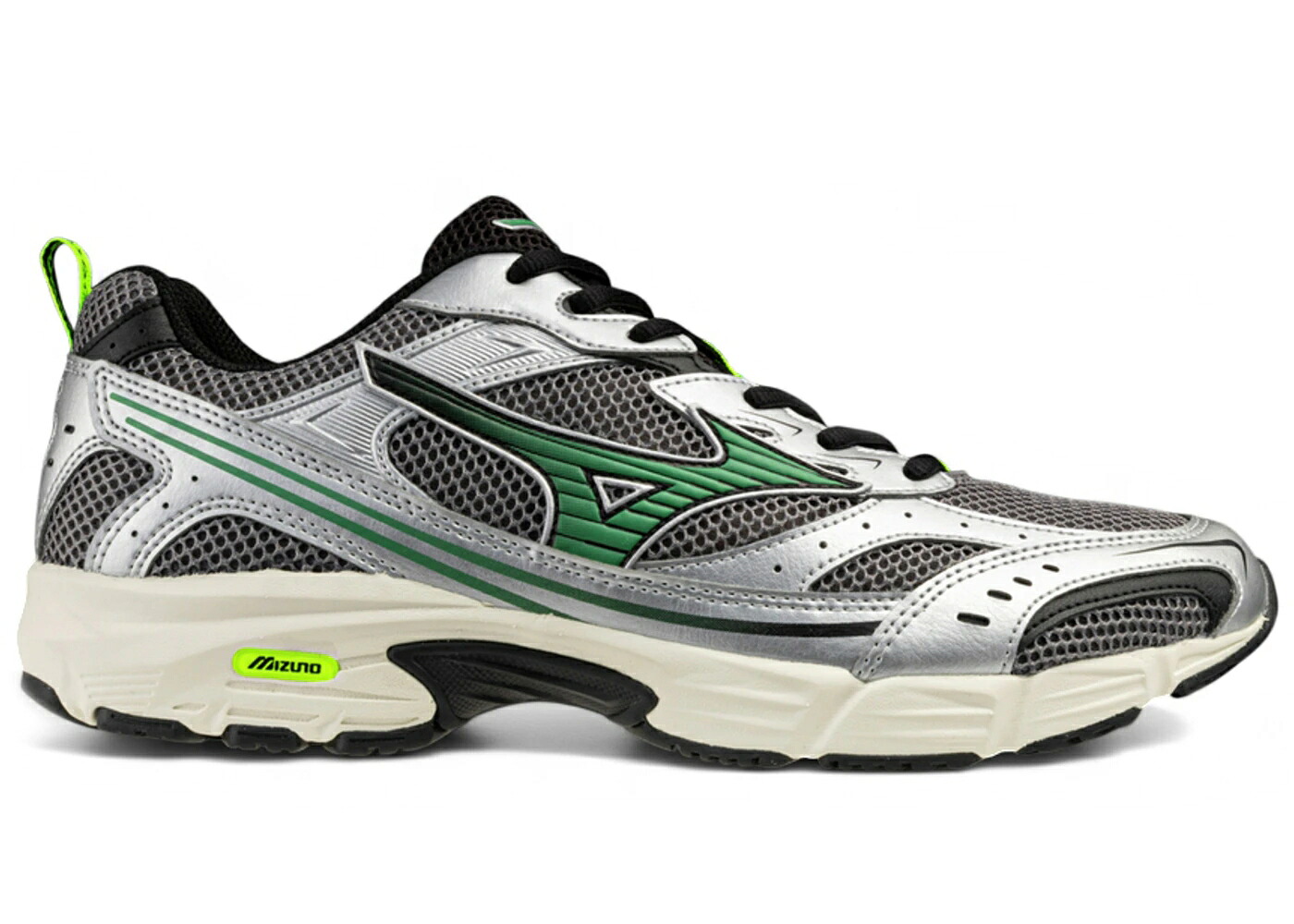 ミズノ 緑 緑であること しろがね色 しろがね色 スニーカー メンズ MIZUNO MXR QUIET SHADE FOLIAGE GREEN SILVER / QUIET SHADE FOLIAGE GREEN SILVER