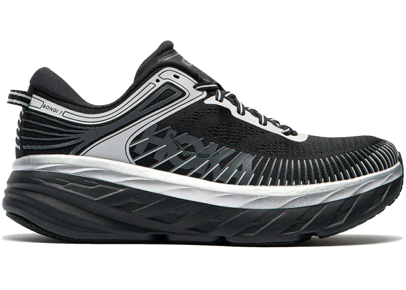 ホカオネオネ 黒いこと 黒いこと スニーカー メンズ HOKA ONE ONE HOKA ONE BONDI 7 BLACK STARDUST / BLACK STARDUST