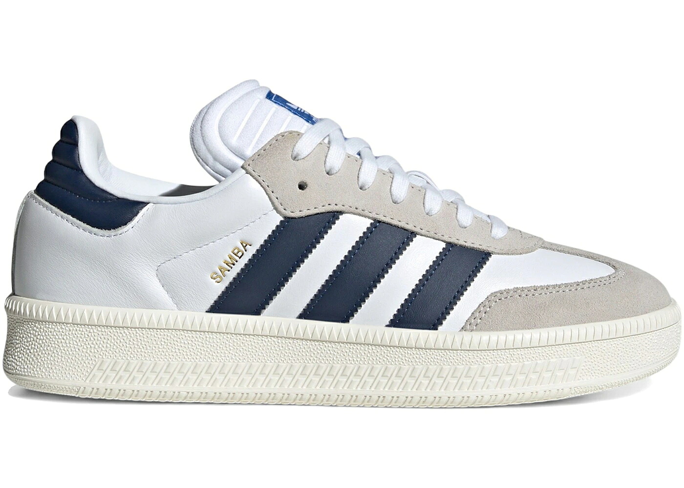 アディダス サンバ 白いこと 白いこと ナイト爵 藍色 インディゴ スニーカー メンズ ADIDAS SAMBA XLG WHITE NIGHT INDIGO / FOOTWEAR WHITE NIGHT INDIGO OFF