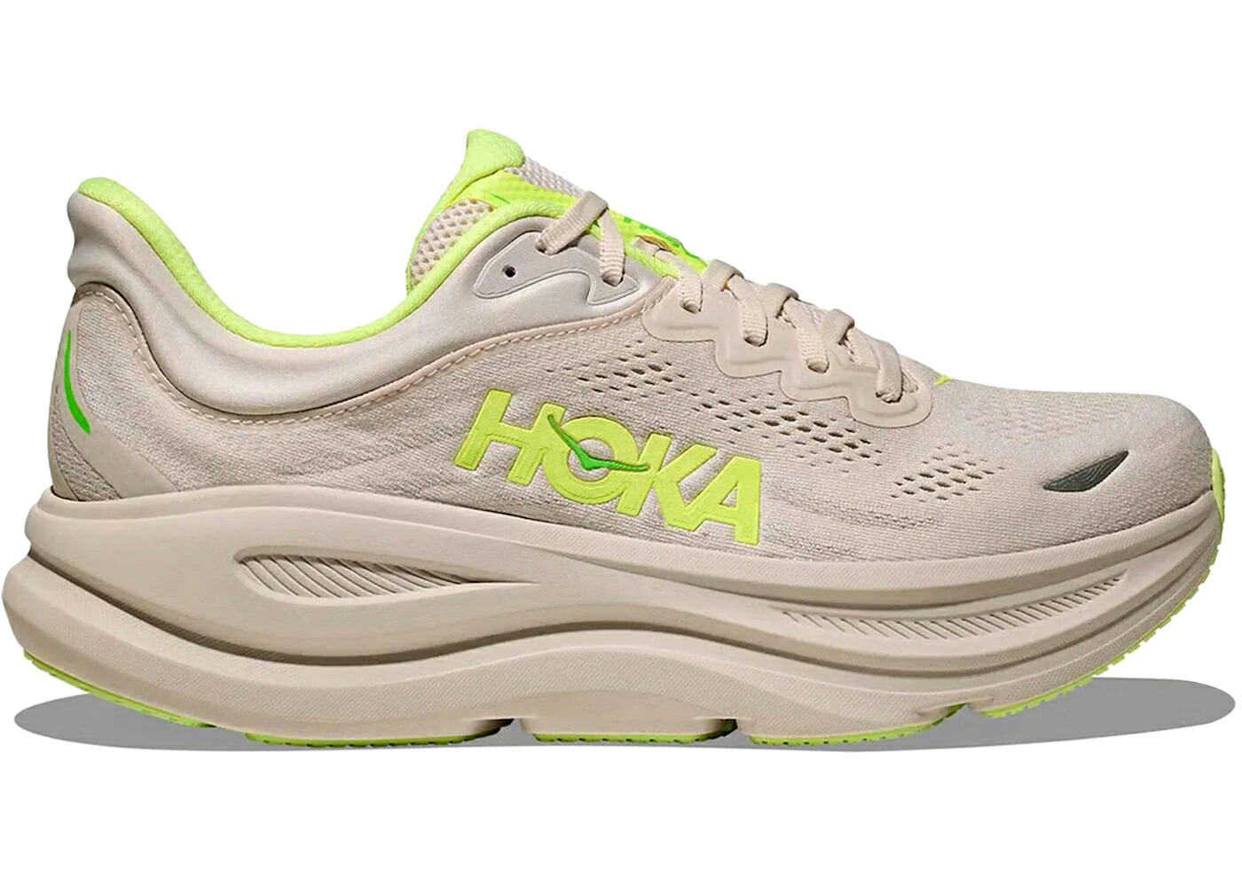 ホカオネオネ スニーカー メンズ HOKA ONE ONE HOKA ONE BONDI 9 GROUT NEON YUZU / GROUT NEON YUZU