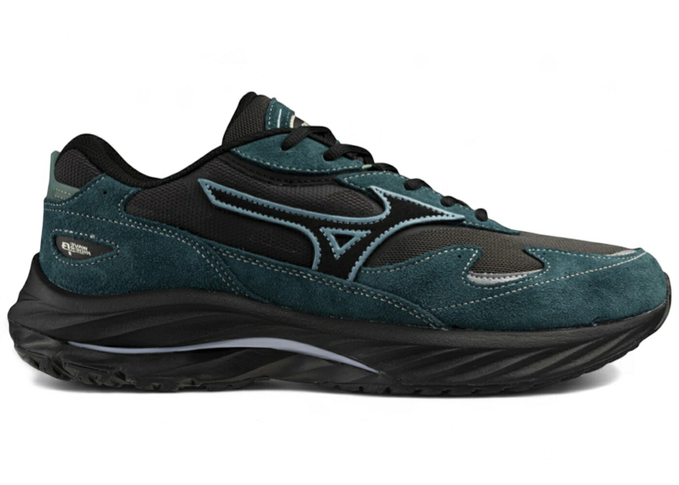 ミズノ 縮くれる ウェイブ 黒いこと 黒いこと 砂色 砂子 ディープ スニーカー メンズ MIZUNO WAVE RIDER BETA BLACK SAND DEEP TEAL / BLACK SAND BLACK DEEP TEAL